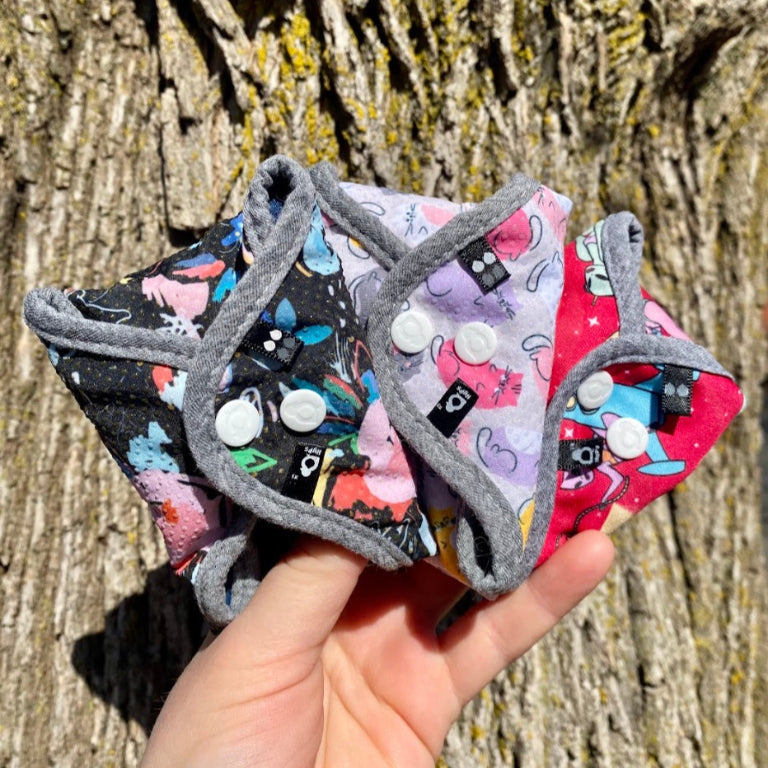 Reusable Menstrual Pads Folded