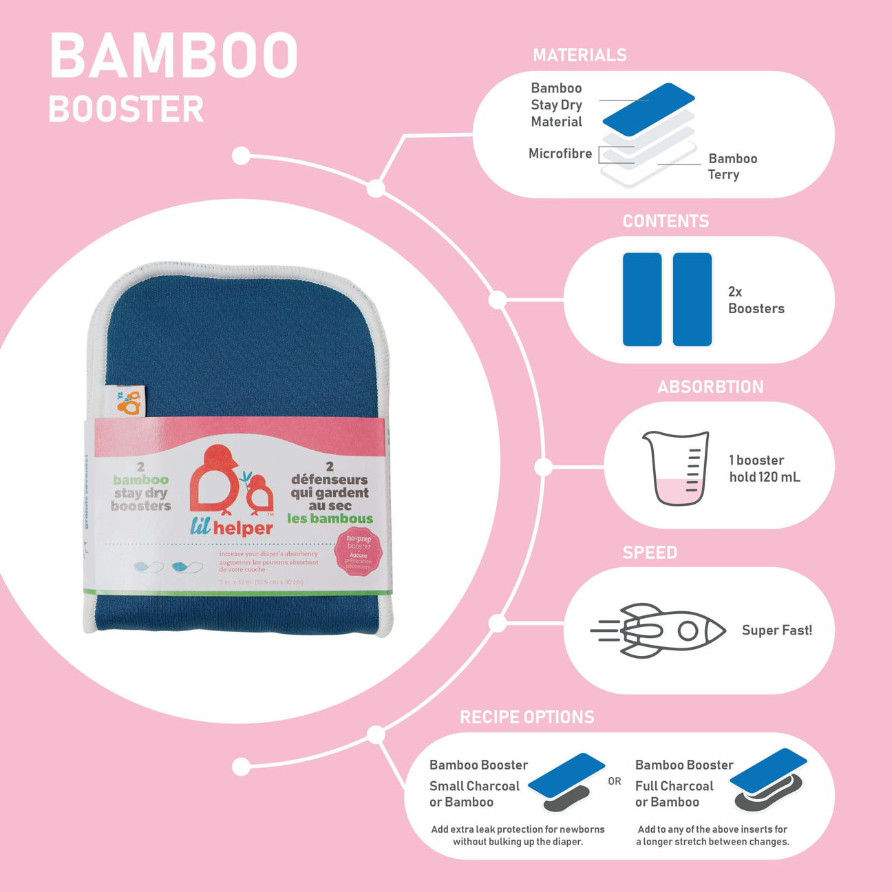 bambus booster Bamboo Stay Dry Boosters