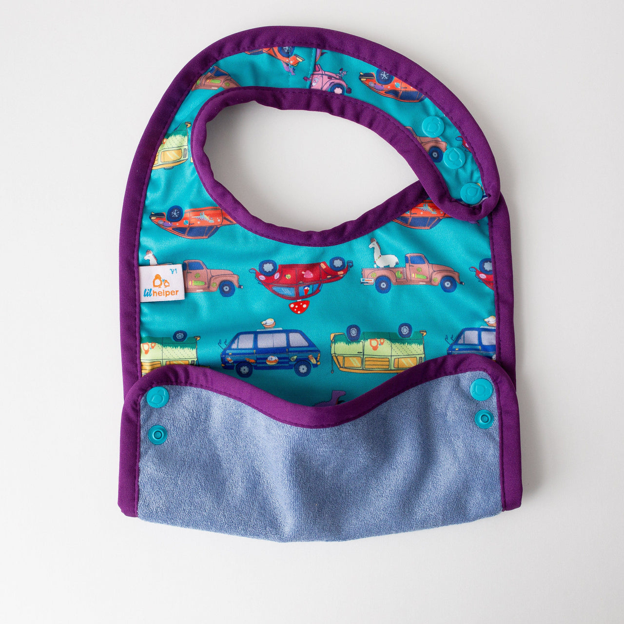 Image for Biggie Bib - design Vintage Cars