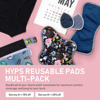 HyPs Reusable Pads Bundle description with discounts