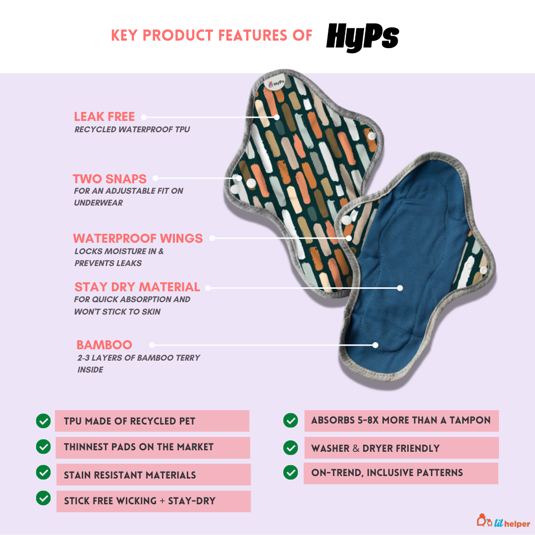 Reusable Pads Key Product Features
