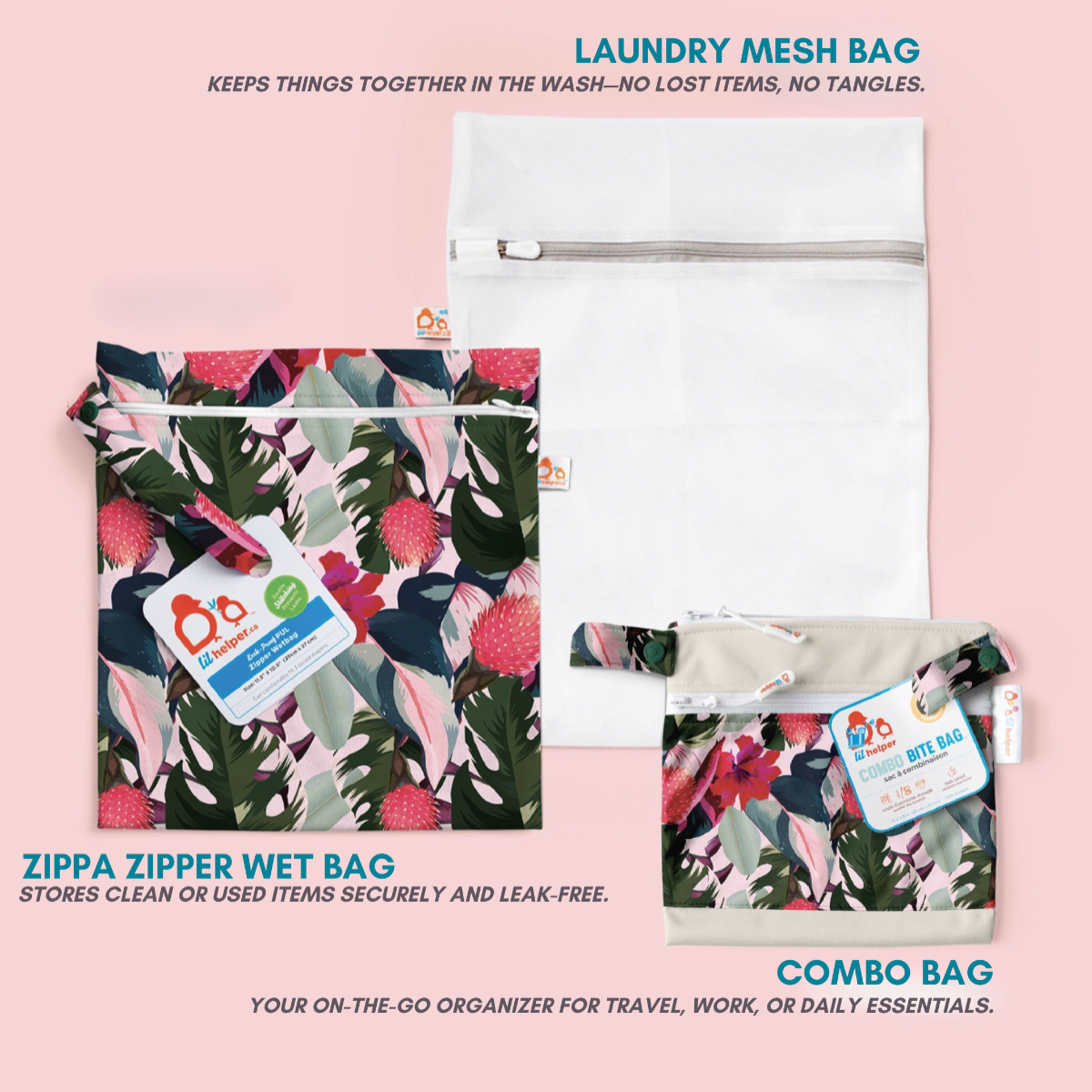 Storage Bags System Combo Bag Zippa Laundry Mesh Bag