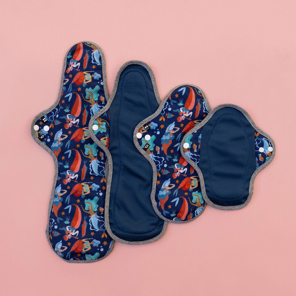Image for HyPs Active Reusable Pad - size Max, design Badass Mermaids